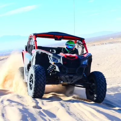 a Can-Am in the desert